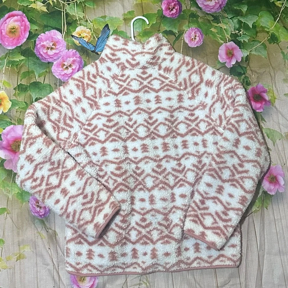Cozy Geometric Patterned Jacket - Picture 2 of 2